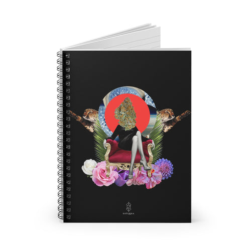 Still the Queen Spiral Notebook — Surreal Floral Collage Journal